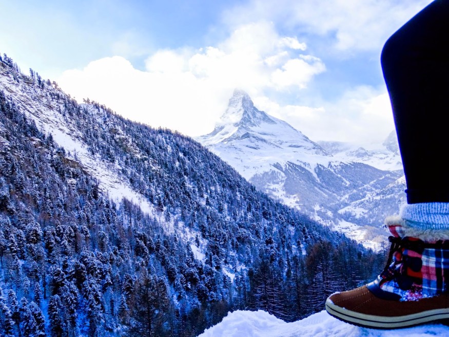 The Matterhorn Switzerland Traveling to Switzerland Blog, Switzerland Blog, Matterhorn Switzerland in winter