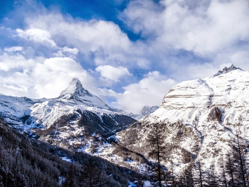 The Matterhorn Switzerland Traveling to Switzerland Blog, Switzerland Blog, Matterhorn Switzerland in winter