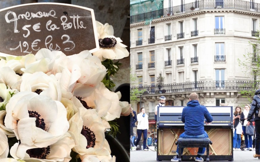 Best Places to visit in Paris, man playing piano in Paris street