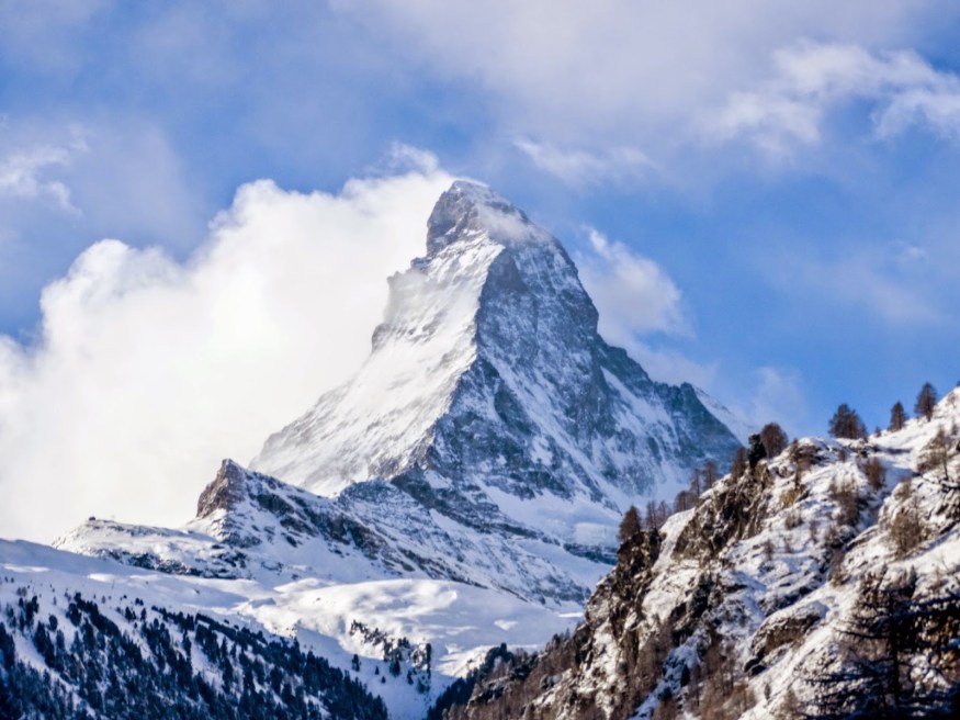 The Matternhorn Switzerland Traveling to Switzerland Blog, Switzerland Blog, Matterhorn Switzerland in winter