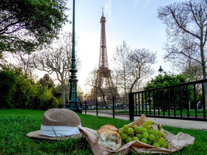 Paris Travel Photography, Shakespeare and Company, Paris things to do, Eiffel Tower in Spring, Eiffel Tower with flowers