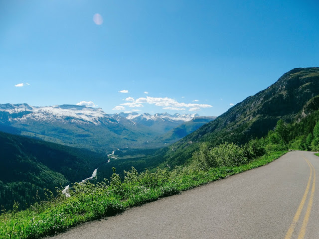 Biking Going to the Sun Road Glacier National Park