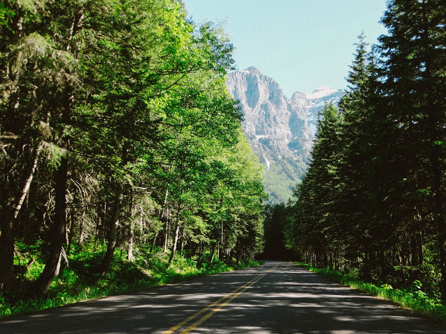 Biking Going to the Sun Road Glacier National Park