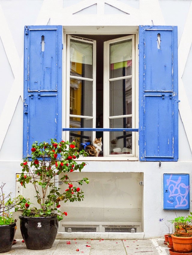 Paris Travel Photography, Rue Cremieux, Paris Colorful Streets, Colorful houses in Paris 